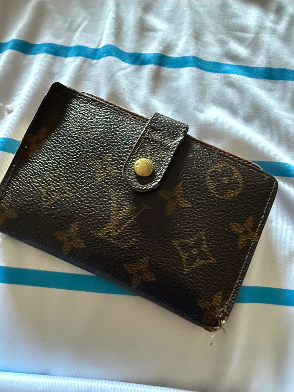 Louis Vuitton Brown Monogram Card Holder with Snap